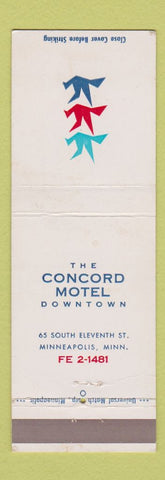 Matchbook Cover - Concord Motel Minneapolis MN