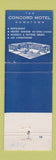 Matchbook Cover - Concord Motel Minneapolis MN