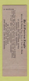 Matchbook Cover - Eagles Club Hallock MN