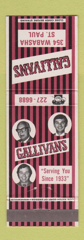 Matchbook Cover - Gallivans Restaurant St Paul MN