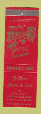 Matchbook Cover - DeLuxe Motel Cafe Redwood Falls MN