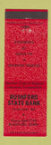 Matchbook Cover - Rushford State Bank MN