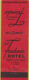 Matchbook Cover - Frdenic Hotel St Paul MN