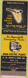 Matchbook Cover - Onan Electric Plants Minneapolis MN CREASE