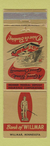 Matchbook Cover - Bank of Willmar MN WEAR