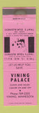 Matchbook Cover - Vining Palace Vining MN WEAR