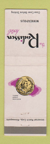Matchbook Cover - Radisson Hotel Minneapolis MN
