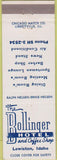 Matchbook Cover - Bollinger Hotel Lewiston ID
