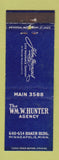 Matchbook Cover - John Hancock Insurance WM Hunter Minneapolis MN