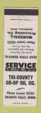 Matchbook Cover - Tri County COOP Oil Granite Falls MN Marshall Dead Cattle