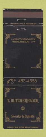 Matchbook Cover - T Butcherblock Steaks Vadnais Heights MN