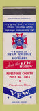 Matchbook Cover - VFW Pipestone MN