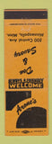 Matchbook Cover - Arone's Minneapolis MN