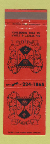 Matchbook Cover - Albert's St Paul MN restaurant WEAR