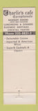 Matchbook Cover - Charlie's Cafe Exceptionale Minneapolis MN
