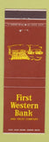 Matchbook Cover - First Western Bank and Trust San Francisco CA covered wagon