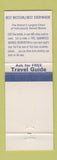Matchbook Cover - Trails End Motel Abilene KS saddle Best Western