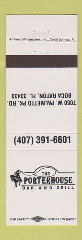 Matchbook Cover - Porterhouse Bar Grill Boca Raton FL