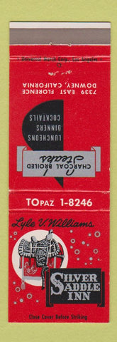 Matchbook Cover - Silver Saddle Inn Downey CA