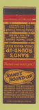 Matchbook Cover - Rand's Round Up Chuck Wagon Los Angeles Hollywood CA