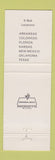Matchbook Cover - K-Bob's Steak House Mount Pleasant TX
