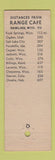 Matchbook Cover - Range Cafe Rawlins WY