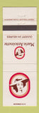 Matchbook Cover - Marie Antoinette Restaurants Canada girlie