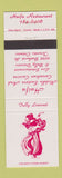 Matchbook Cover - Haifa Restaurant Middle Eastern Toronto ON girlie