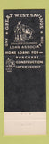 Matchbook Cover - Great West Savings and Loan Boulder Colorado