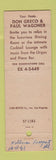 Matchbook Cover - Branding Room Restaurant Santa Monica CA