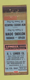 Matchbook Cover - RI Lumber East Providence RI ADVANCE