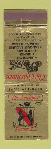 Matchbook Cover - The Coachmen Tiverton RI WEAR
