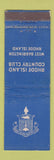Matchbook Cover - Rhode Island Country Club West Barrington RI