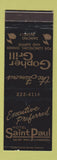 Matchbook Cover - Hotel St Paul MN Gopher Grill