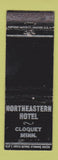 Matchbook Cover - Northeastern Hotel Cloquet MN WORN