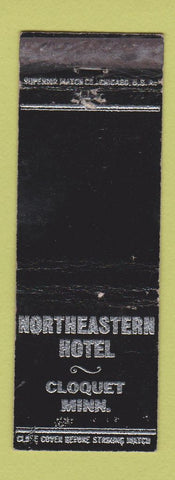 Matchbook Cover - Northeastern Hotel Cloquet MN WORN