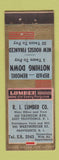 Matchbook Cover - RI Lumber East Providence RI ADVANCE