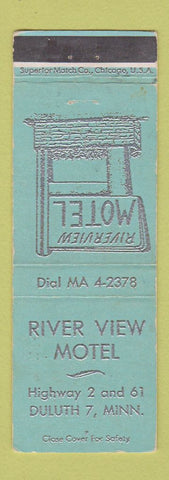 Matchbook Cover - River View Motel Duluth MN WEAR