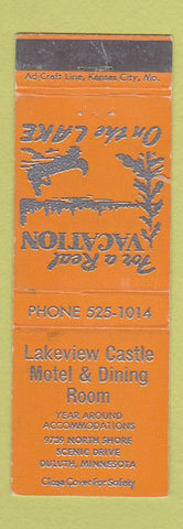 Matchbook Cover - Lakeview Castle Motel Duluth MN WEAR