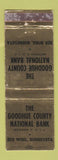 Matchbook Cover - Goodhue County National Bank Red Wing MN WORN