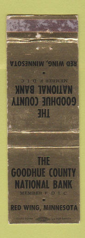 Matchbook Cover - Goodhue County National Bank Red Wing MN WORN