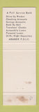 Matchbook Cover - Clay County State Bank Dilworth MN WEAR