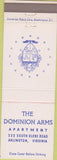 Matchbook Cover - Dominion Arms Apartment Arlington VA