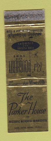 Matchbook Cover - Parker House Mendota MN WORN