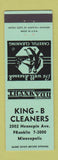 Matchbook Cover - King B Cleaners Minneapolis MN