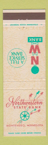 Matchbook Cover - Northwestern State Bank Montevideo MN