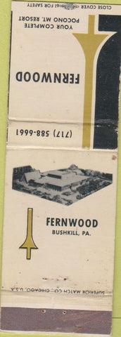 Matchbook Cover - Fernwood Bushkill PA WEAR resort