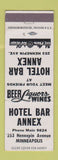 Matchbook Cover - Hotel Bar Annex Minneapolis MN