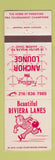 Matchbook Cover - Riviera Lanes Bowling Akron OH