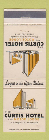 Matchbook Cover - Curtis Hotel Minneapolis MN WORN